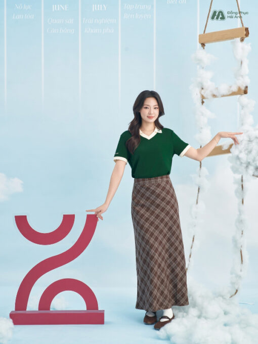 Mẫu Áo Polo Đồng Phục Công Ty Màu Xanh Iris Rise Up - ảnh 3
