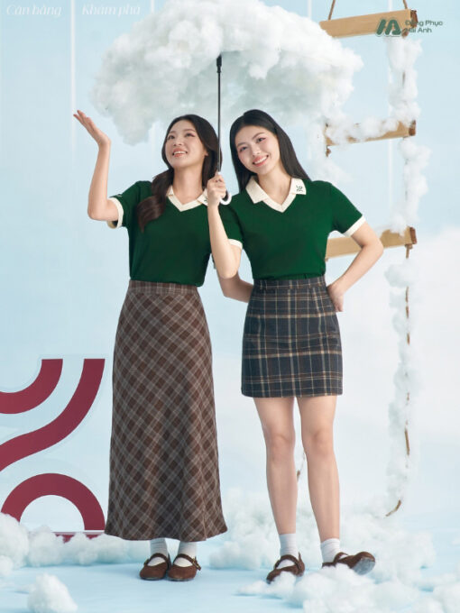 Mẫu Áo Polo Đồng Phục Công Ty Màu Xanh Iris Rise Up