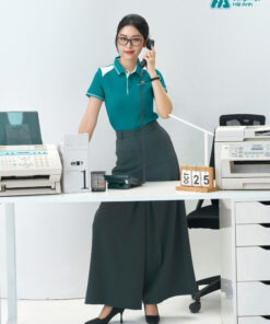 Mẫu Áo Polo Đồng Phục Công Ty Màu Xanh Lý