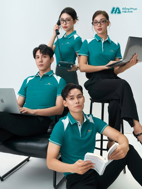 Mẫu Áo Polo Đồng Phục Công Ty Màu Xanh Lý - ảnh 3