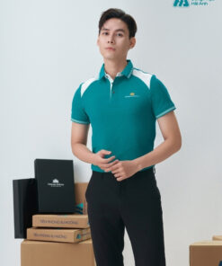 Mẫu Áo Polo Đồng Phục Công Ty Màu Xanh Lý - ảnh 4