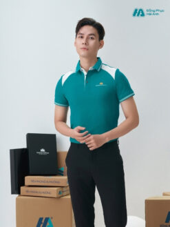 Mẫu Áo Polo Đồng Phục Công Ty Màu Xanh Lý - ảnh 4