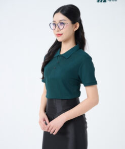 Mẫu Áo Polo Đồng Phục Công Ty Màu Xanh Ve Chai - ảnh 3