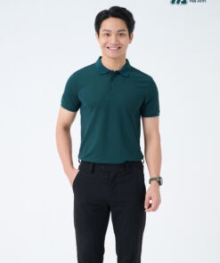 Mẫu Áo Polo Đồng Phục Công Ty Màu Xanh Ve Chai - ảnh 4