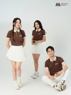 Mẫu Áo Polo Đồng Phục Công Ty Nescafe Màu Nâu - ảnh 3