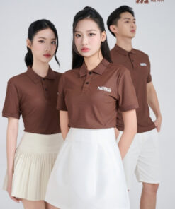 Mẫu Áo Polo Đồng Phục Công Ty Nestle Màu Nâu