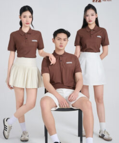 Mẫu Áo Polo Đồng Phục Công Ty Nestle Màu Nâu - ảnh 2