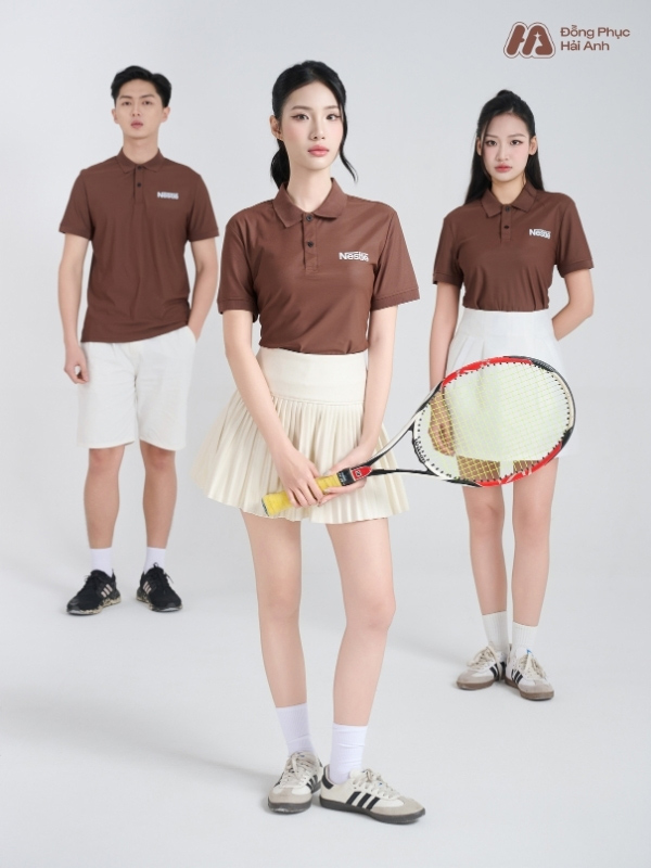 Đồng phục polo Nestlé làm từ vải Coolmate mềm mịn, thoáng khí