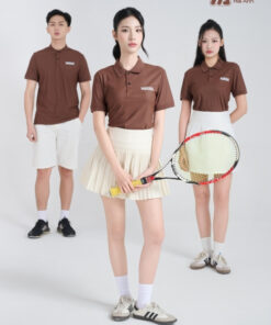 Mẫu Áo Polo Đồng Phục Công Ty Nestle Màu Nâu - ảnh 3
