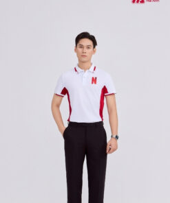 Mẫu Áo Polo Đồng Phục Công Ty Netflix Màu Trắng Gạo - ảnh 3
