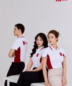 Mẫu Áo Polo Đồng Phục Công Ty Netflix Màu Trắng Gạo - ảnh 4
