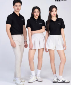 Mẫu Áo Polo Đồng Phục Công Ty Oppo Màu Đen