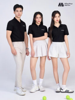 Mẫu Áo Polo Đồng Phục Công Ty Oppo Màu Đen