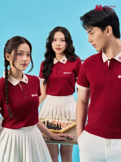 Mẫu Áo Polo Đồng Phục Công Ty Pinterest Màu Đỏ Đô - ảnh 4