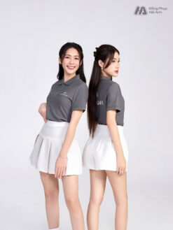 Mẫu Áo Polo Đồng Phục Công Ty ShopDunk Màu Xám - ảnh 1