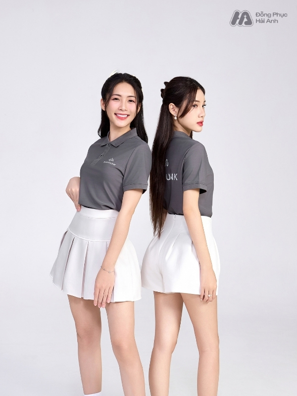 Mẫu Áo Polo Đồng Phục Công Ty ShopDunk Màu Xám