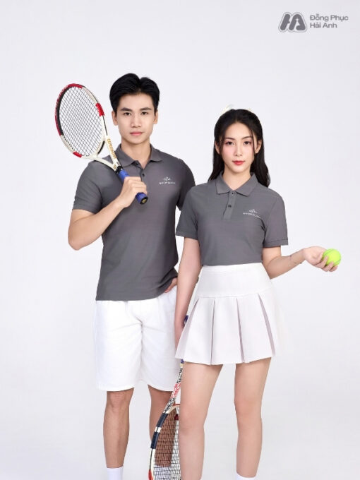 Mẫu Áo Polo Đồng Phục Công Ty ShopDunk Màu Xám - ảnh 4
