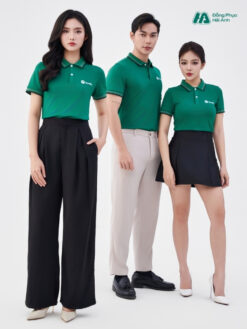 Mẫu Áo Polo Đồng Phục Công Ty Spotify Màu Xanh Lá