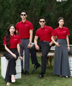 Mẫu Áo Polo Đồng Phục Công Ty Timeless Màu Đỏ - ảnh 3