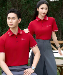 Mẫu Áo Polo Đồng Phục Công Ty Timeless Màu Đỏ - ảnh 2