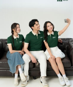 Mẫu Áo Polo Đồng Phục Công Ty Tropicana Màu Xanh Iris - ảnh 5