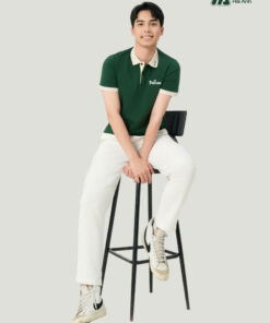 Mẫu Áo Polo Đồng Phục Công Ty Tropicana Màu Xanh Iris - ảnh 4