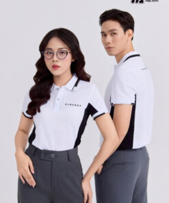 Mẫu Áo Polo Đồng Phục Công Ty Vinfast Màu Trắng