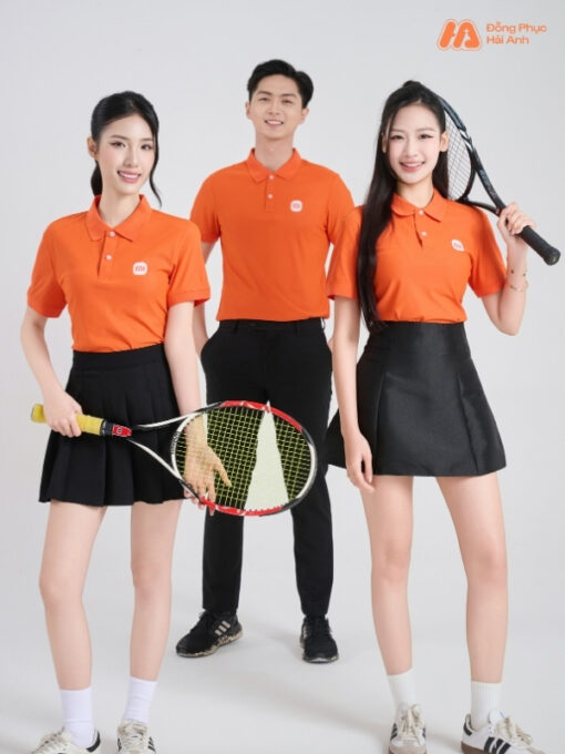 Mẫu Áo Polo Đồng Phục Công Ty Xiao Mi Màu Cam - ảnh 3