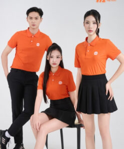 Mẫu Áo Polo Đồng Phục Công Ty Xiao Mi Màu Cam - ảnh 2