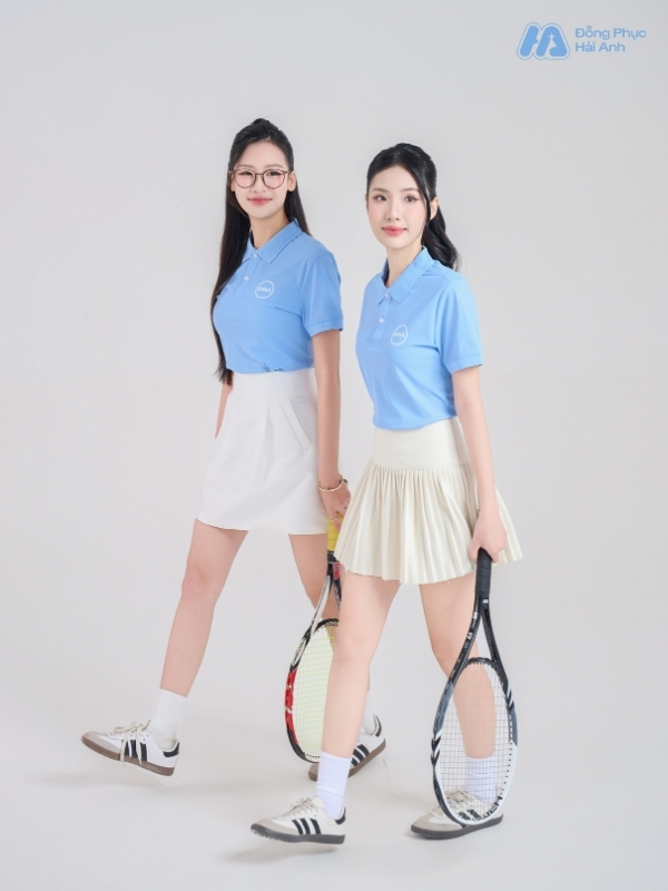 Mẫu Áo Polo Đồng Phục Công Ty Dell Màu Xanh Biển