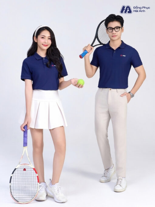 Mẫu Áo Polo Đồng Phục MB Bank Màu Xanh Than - ảnh 4