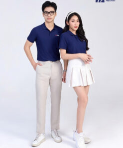 Mẫu Áo Polo Đồng Phục MB Bank Màu Xanh Than - ảnh 3