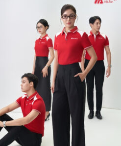 Mẫu Áo Polo Đồng Phục Seabank Màu Đỏ - ảnh 4