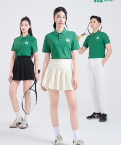 Mẫu Áo Polo Đồng Phục Starbuck Màu Xanh Lá