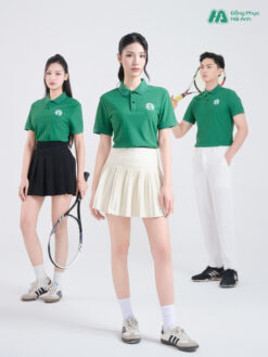 Mẫu Áo Polo Đồng Phục Starbuck Màu Xanh Lá