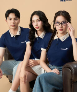 Mẫu Áo Polo Đồng Phục Vietinbank Màu Xanh Đen - ảnh 3