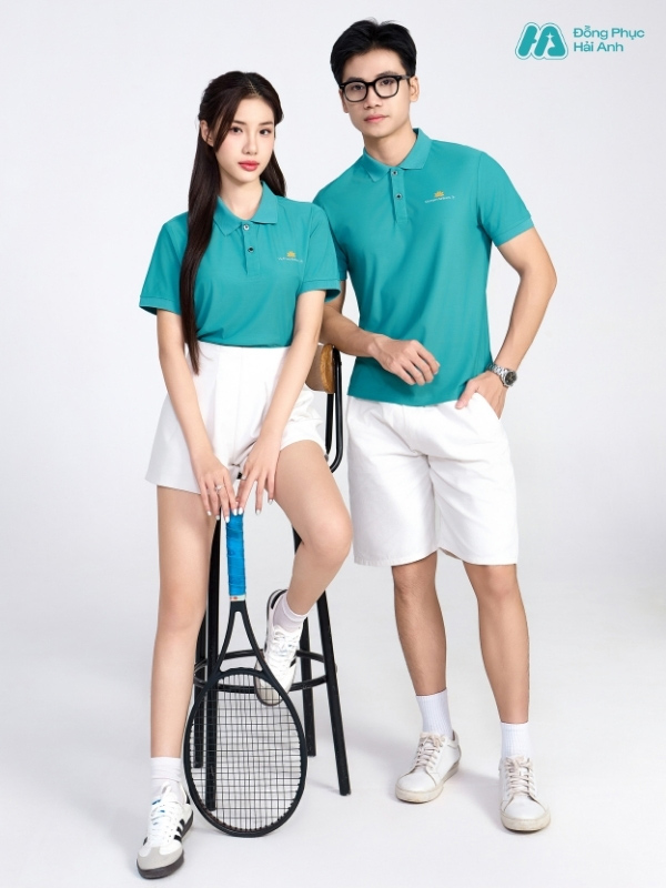 Mẫu Áo Polo Đồng Phục Vietnam Airlines Màu Xanh Lý