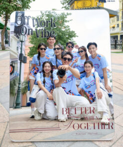 Mẫu Áo Thun Cổ Tròn Đồng Phục Summer Crew Màu Xanh - ảnh 5