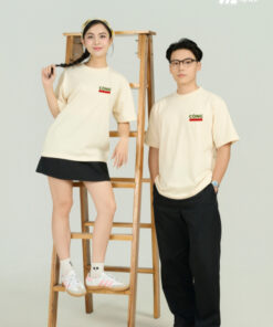 Mẫu Áo Thun Đồng Phục Công Ty FastUni Màu Be - ảnh 3