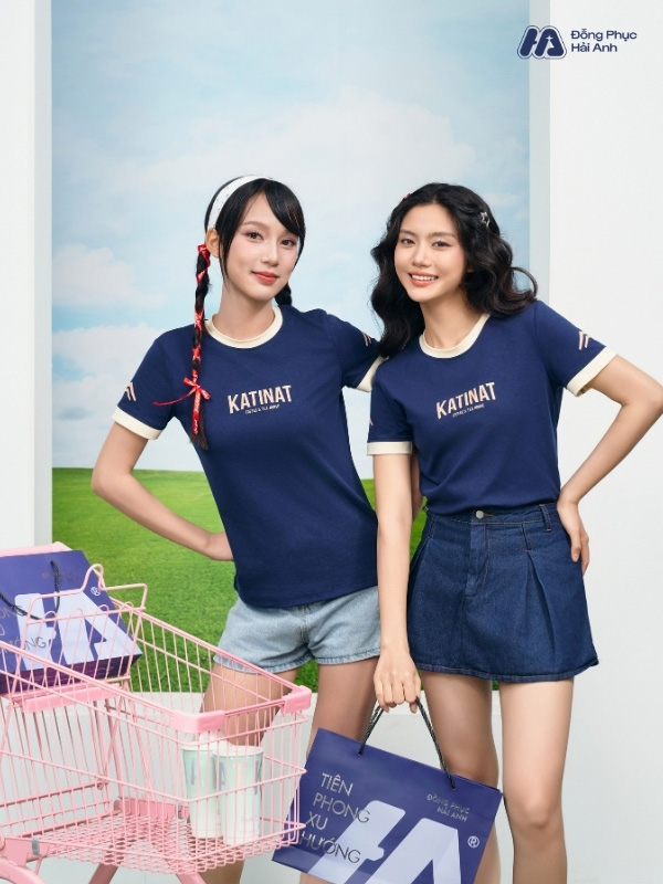 Mẫu Áo Thun Đồng Phục Katinat Màu Xanh Đen - ảnh 4
