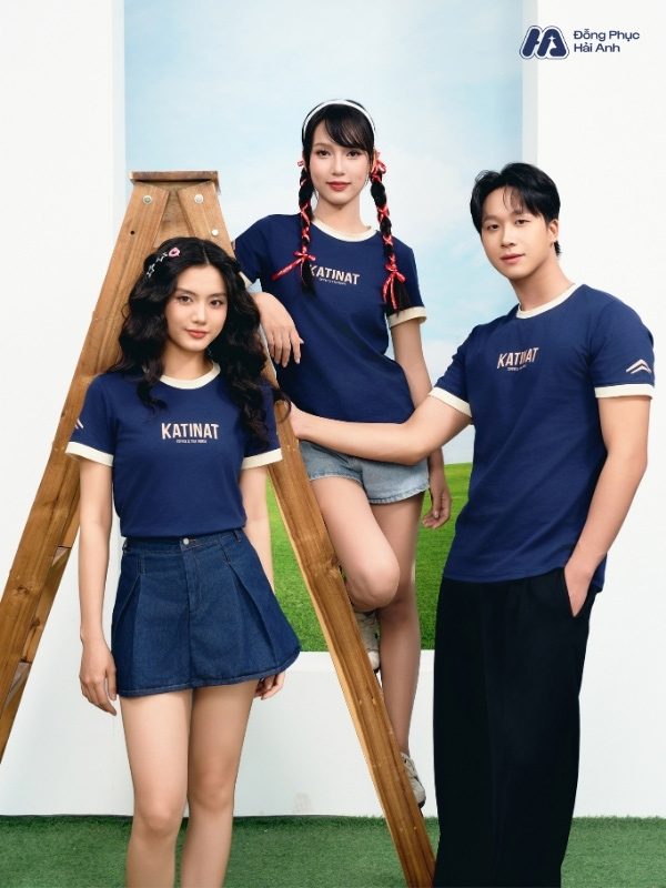Mẫu đồng phục áo thun Katinat chất liệu cao cấp, chuyên nghiệp