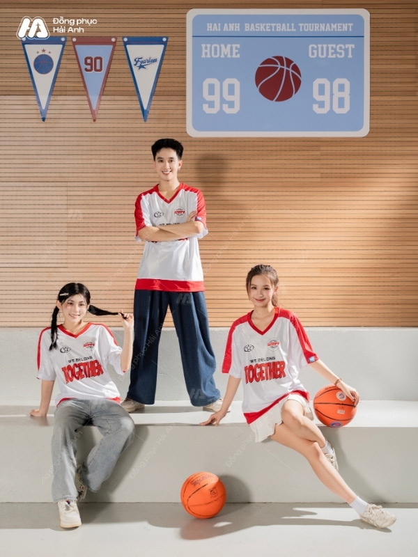 Mẫu Áo Thun Đồng Phục Lớp Oversize Cổ Tim Fearless Màu Trắng - ảnh 5