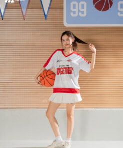 Mẫu Áo Thun Đồng Phục Lớp Oversize Cổ Tim Fearless Màu Trắng - ảnh 4