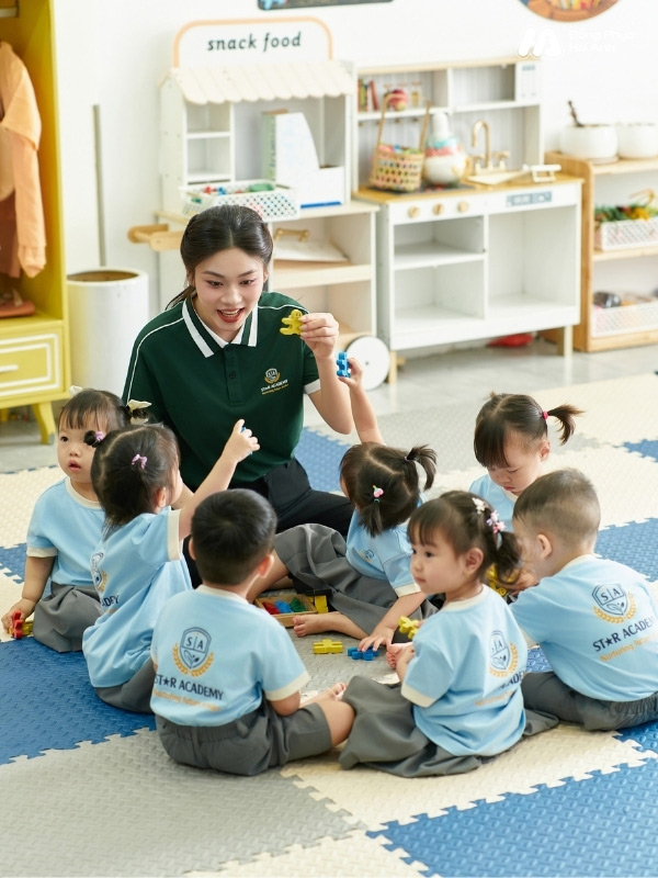 Mẫu Áo Thun Đồng Phục Mầm Non Hacool 01 Màu Xanh Biển Nhạt - ảnh 4