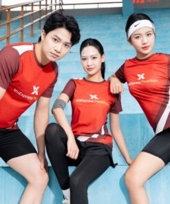 Mẫu Áo Thun Đồng Phục In Chuyển Nhiệt VnExpress Marathon
