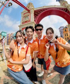 Mẫu Áo Thun Polo Đồng Phục Summer Crew Màu Cam SHB - ảnh 5