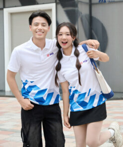 Mẫu Áo Thun Polo Đồng Phục Summer Crew Màu Trắng MB Bank - ảnh 3