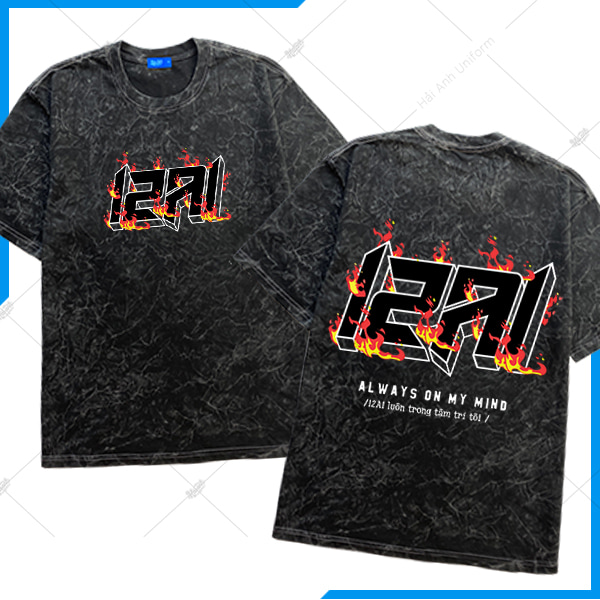 Mẫu Áo Wash Màu Đen Trùm Trường 12A1 – Ngông Collection