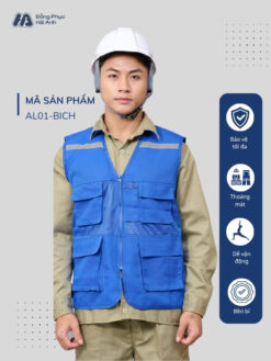 Mẫu Đồng Phục Áo Lưới Bảo Hộ Lao Động Mã 01 Màu Bích