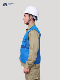 Mẫu Đồng Phục Áo Lưới Bảo Hộ Lao Động Mã 03 Màu Ya Đậm - ảnh 2